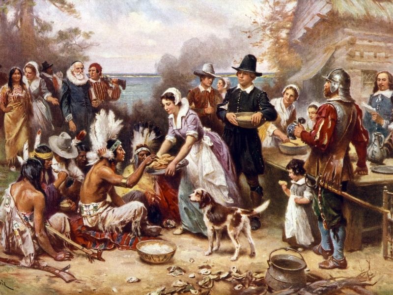 Idealbild des historischen Thanksgiving