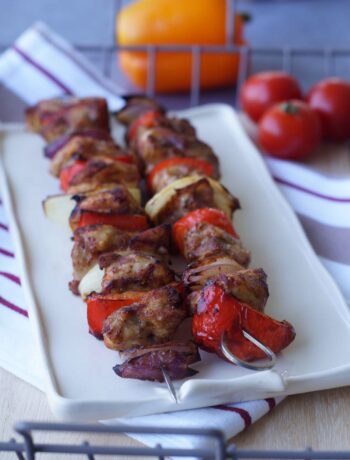 Rezept für Cajun Chicken Skewers