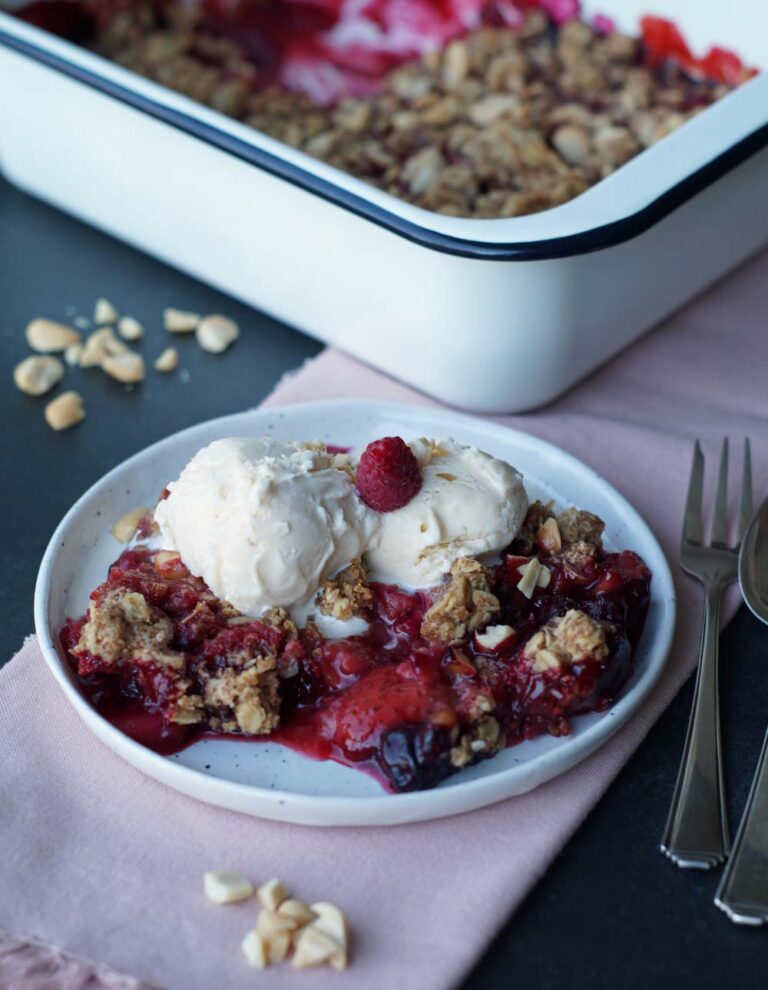 Mein liebstes Crumble Rezeot: Peanut Butter Jelly Crumble