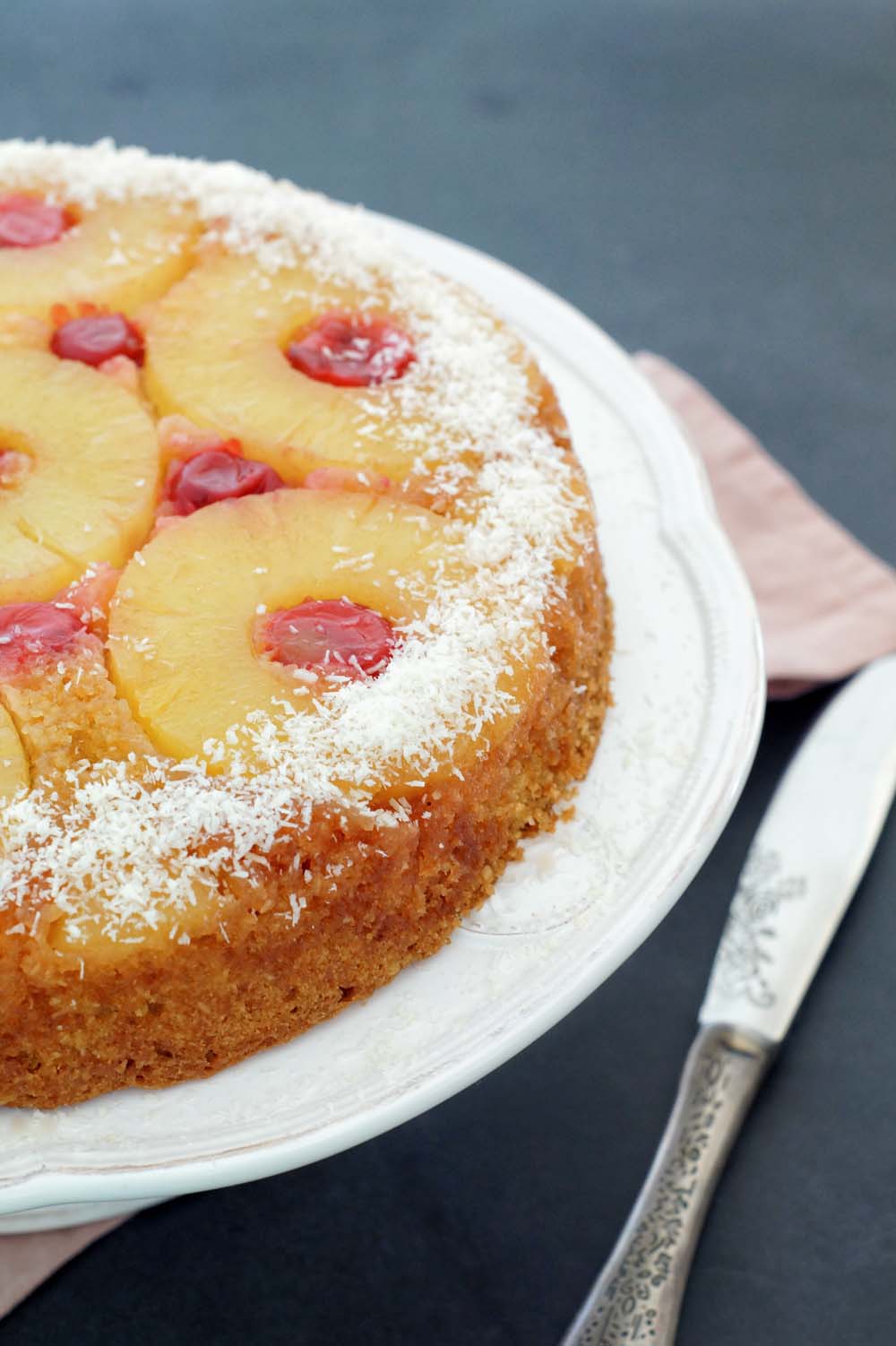 Pineapple upside down Cake (gestürzter Ananaskuchen)