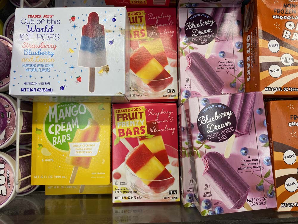 Eiscremesorten im US-Supermarkt