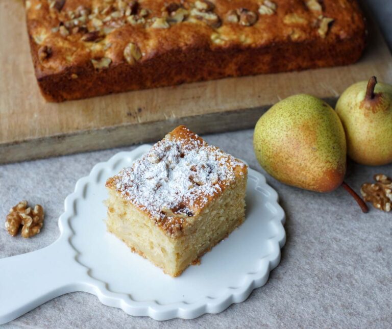 Superquick Pear Cake - schneller Birnenkuchen