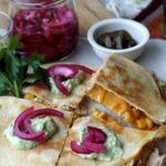 Quesadillas mit Huhn und Mais