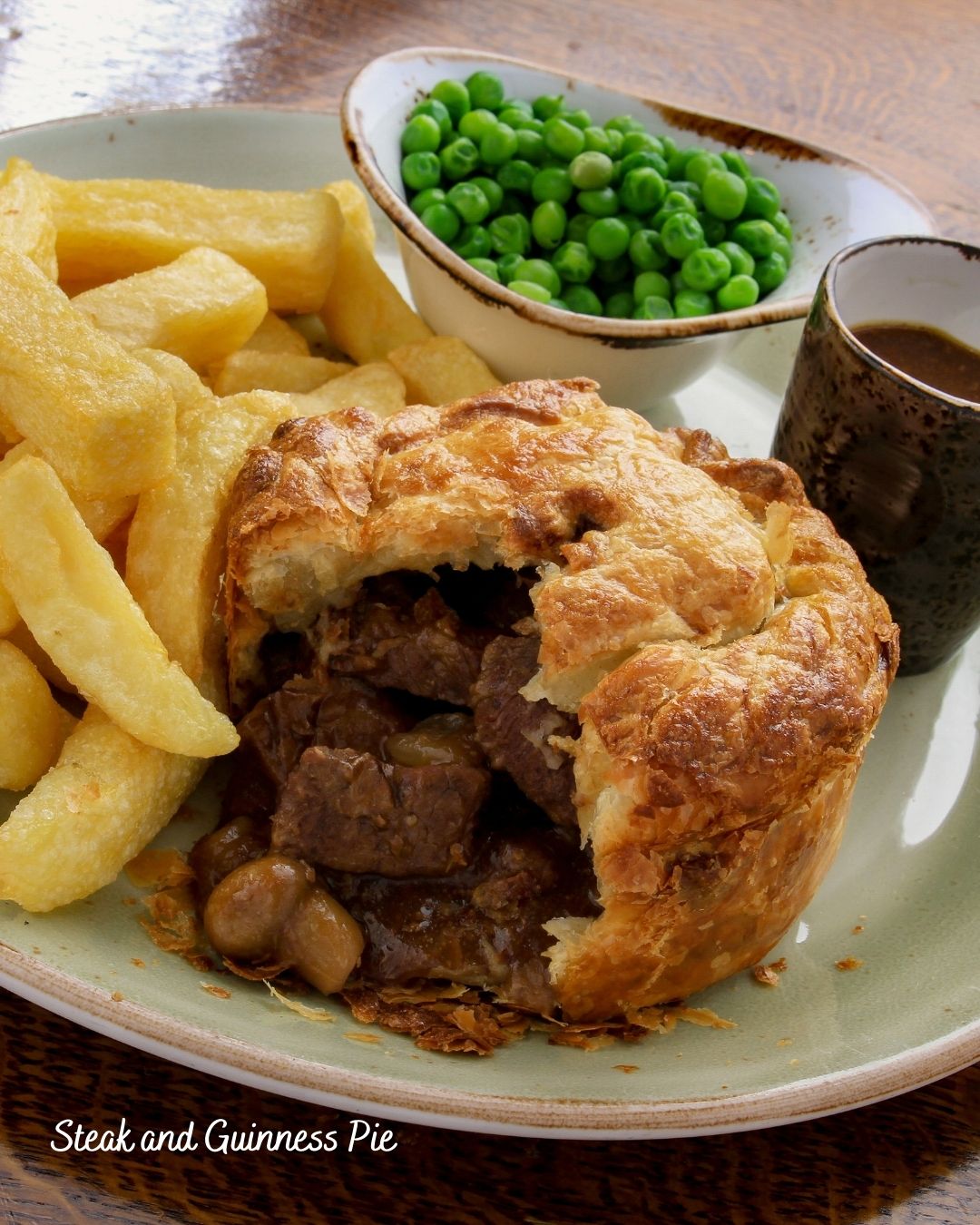 Amerikanisches Rezept für Steak & Guinness Pie