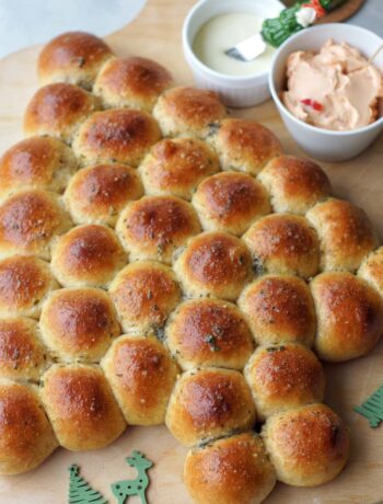 Pull-apart Bread - Zupfbrot für Weihnachten