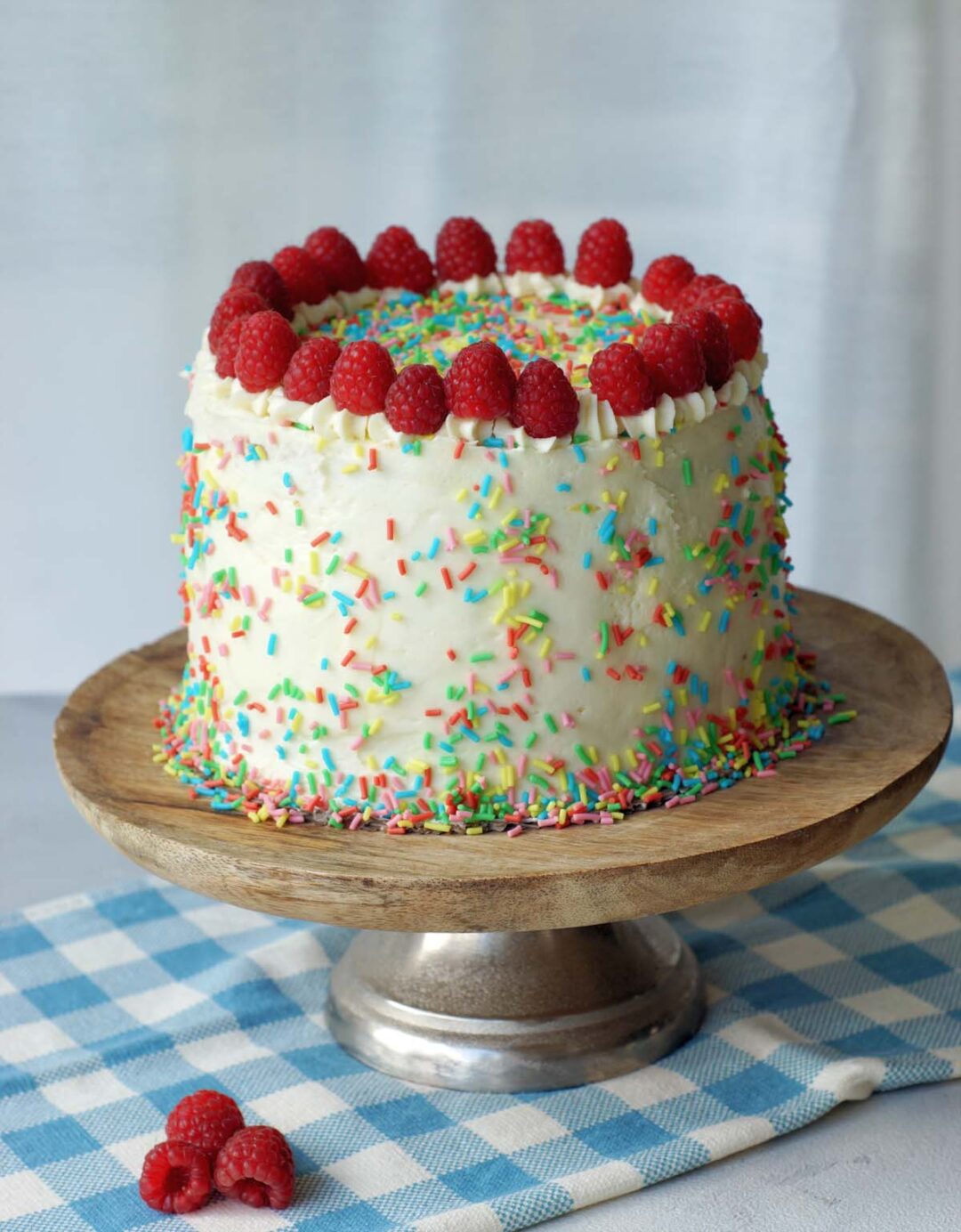Rezept für amerikanischen Gender reveal Cake