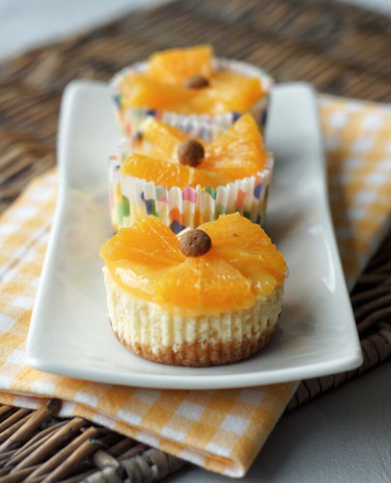 Einfaches Rezept für Citrus Mini Cheesecakes