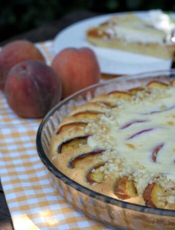 Amerikanisches Rezept für Peaches and Cream Pie