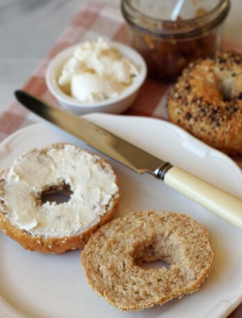 Rezept für schnelle Protein Bagel ohne Hefe