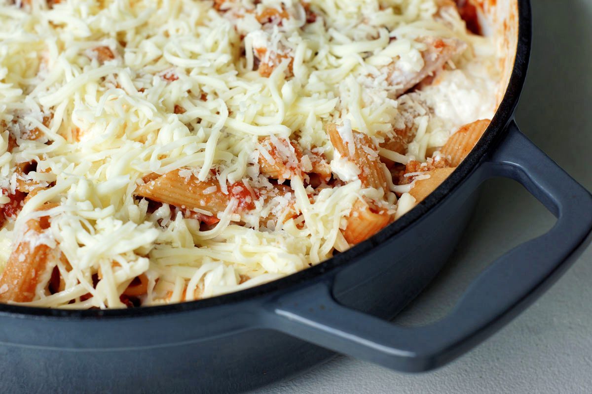 Amerikkanisches Rezept für Baked Ziti