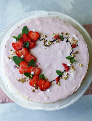 Rezept für Strawberry Milkshake Pie ohne Backen