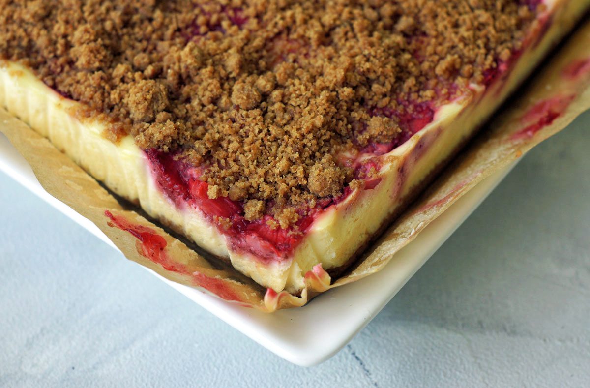 Amerikanisches Rezept für Strawberry Cheesecake Bars