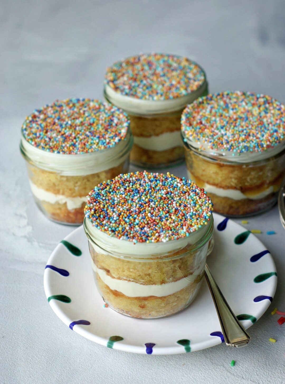 Rezept für Dot Cakes - Kuchen im Glas