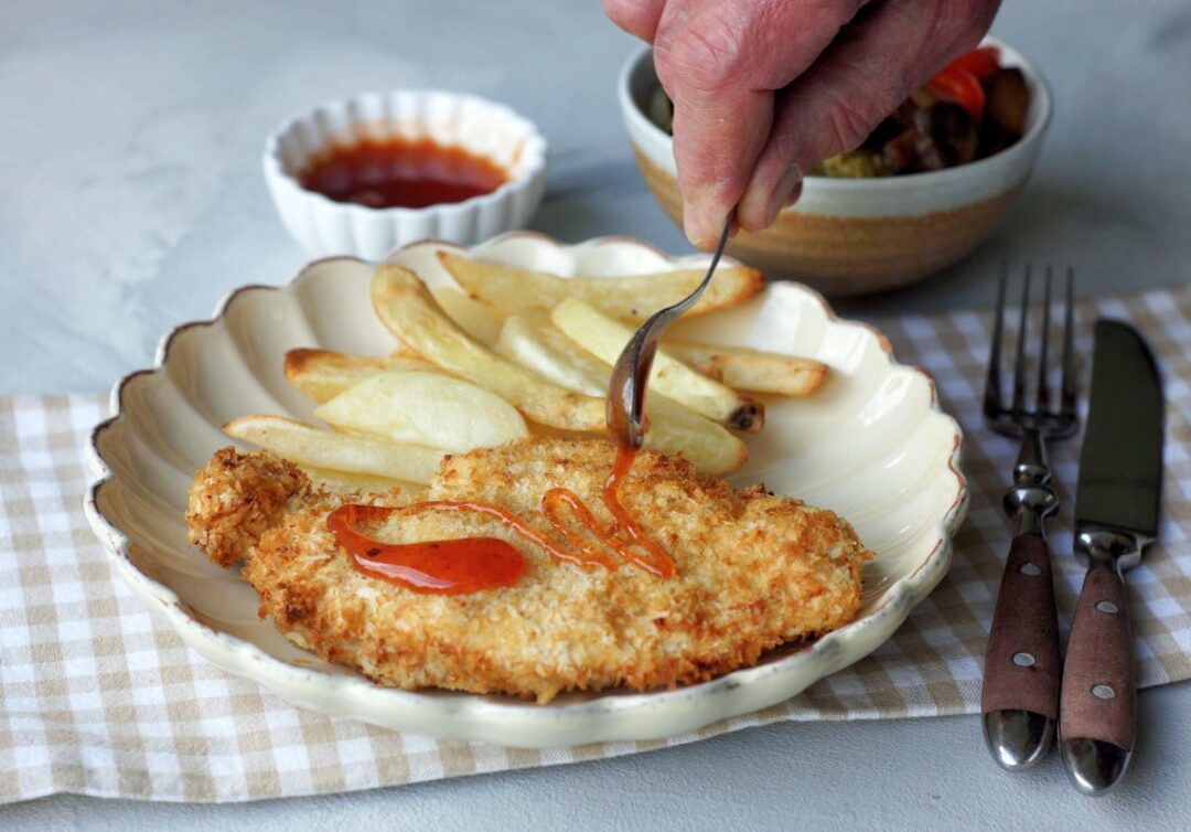 Rezept für Fried Chicken mit Hot Honey aus der heißluftfritteuse