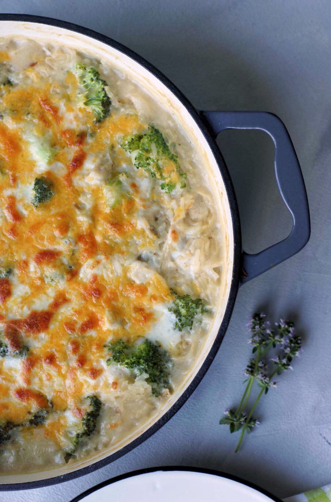Amerikanisches Rezept für Broccoli Rice Casserole mit Hühnchen