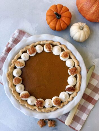 Amerikanisches Rezept für einfachen Pumpkin Pie zu Tahnksgiving