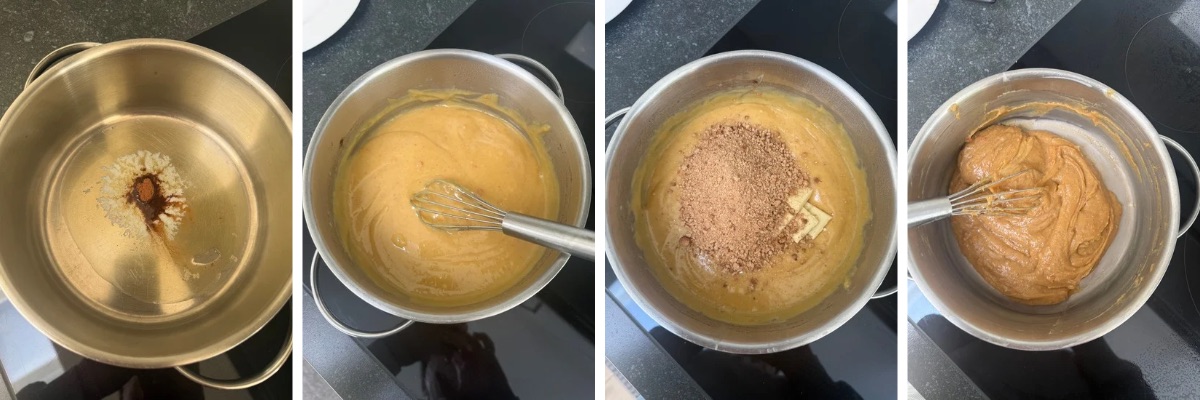 ZUbereitung von Halloween-Fudge Schritt für Schritt